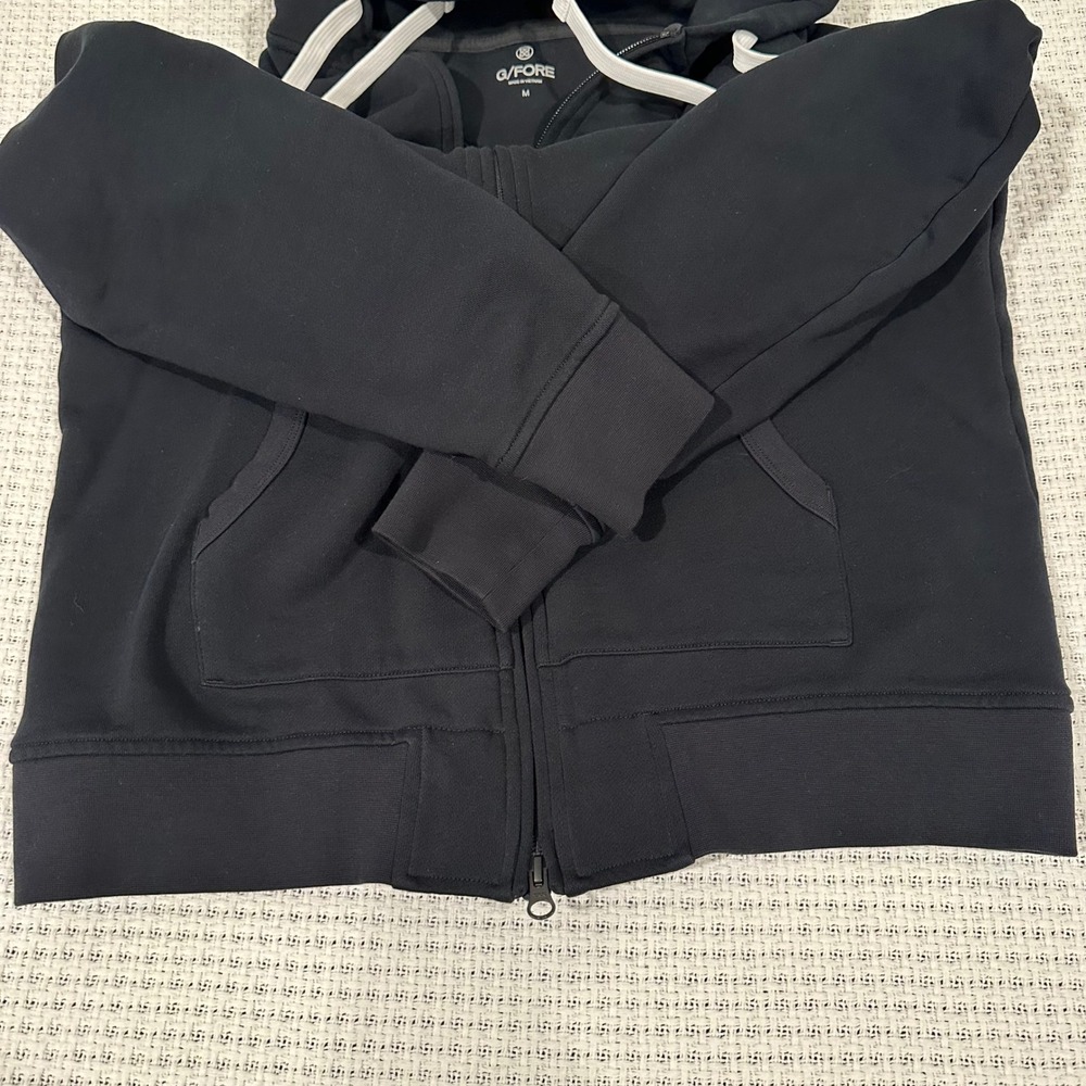 G/FORE Zip Hoodie Mens Medium Black Camo Skull Logo Golf Athleisure Sportswear - Picture 9 of 15